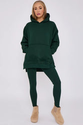 Cotton 2 Piece Lounge Set Green